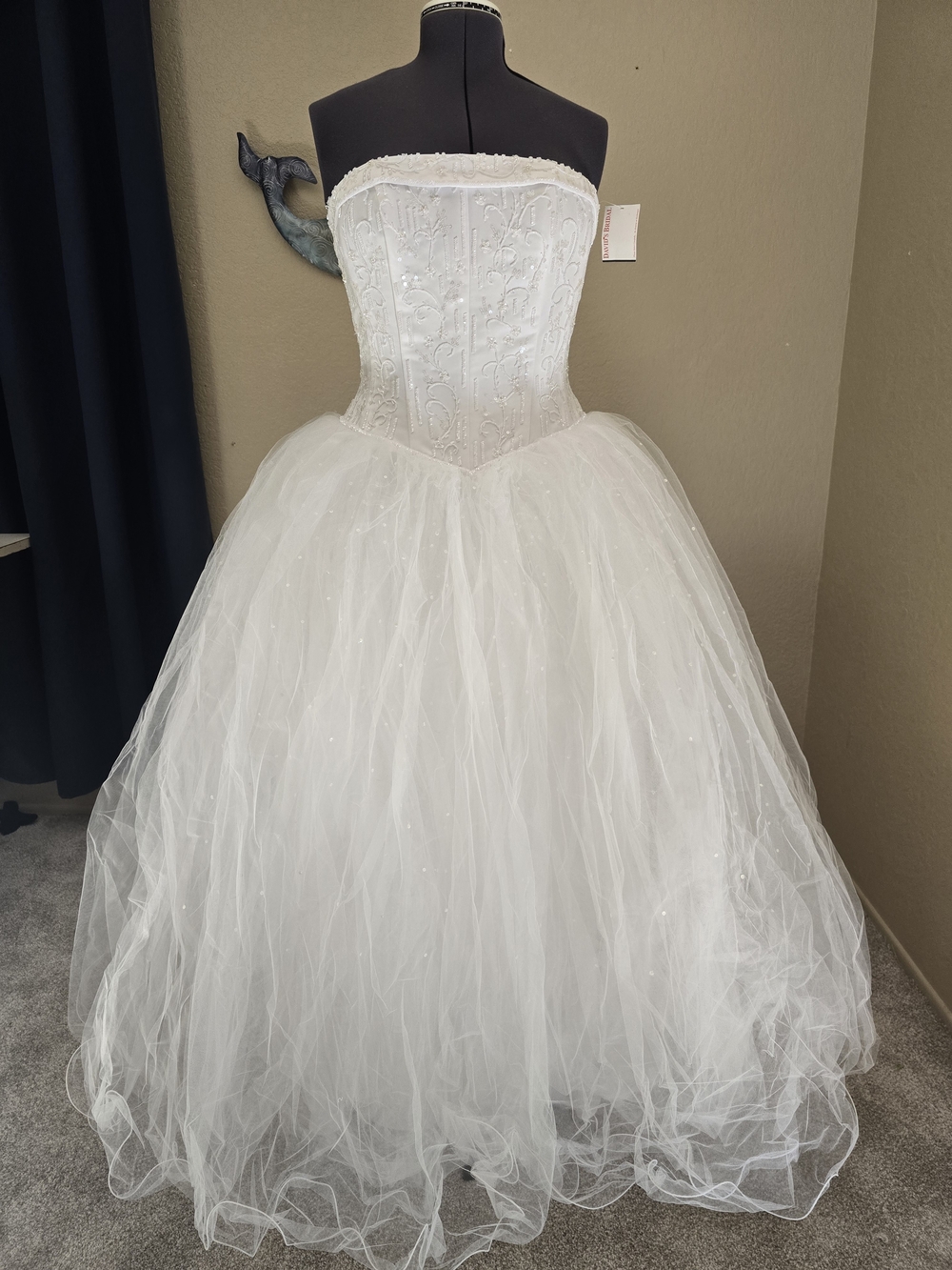Michaelangelo 2007 Bridal Gown Size 14 White